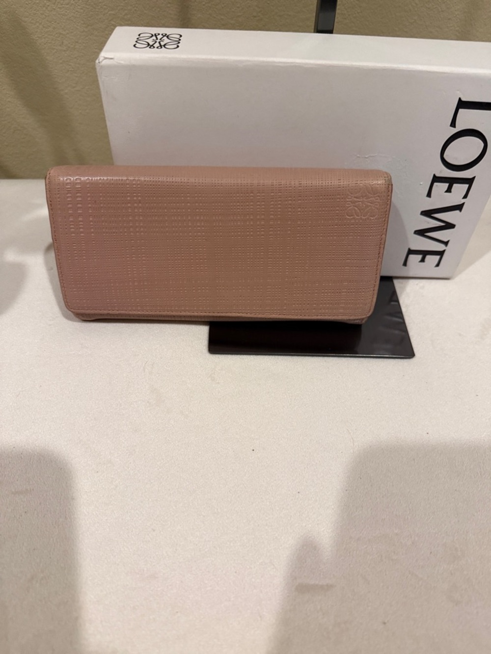 Loewe Linen Continental Long Flap Wallet